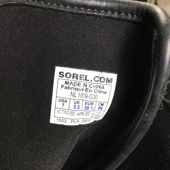 Sorel NL1619 Sorelli Waterproof Rain Leather Gray Lace Up Womens Boots Size 7 - Picture 10 of 11